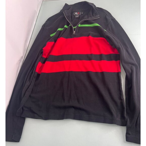 RLX Ralph Lauren Other - RLX Ralph Lauren Golf Pullover Sweatshirt Mens XL 1/4 Sweater Mock Neck Black